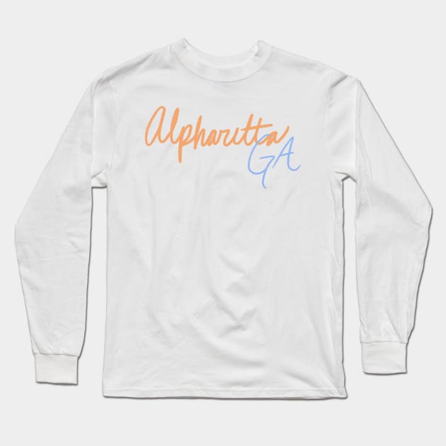 Alpharetta GA Long Sleeve T-Shirt by JuliesDesigns